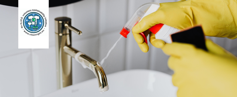 A.I.S.E. Ilgtspējīgu tīrīšanas līdzekļu hartas atbilstības zīme